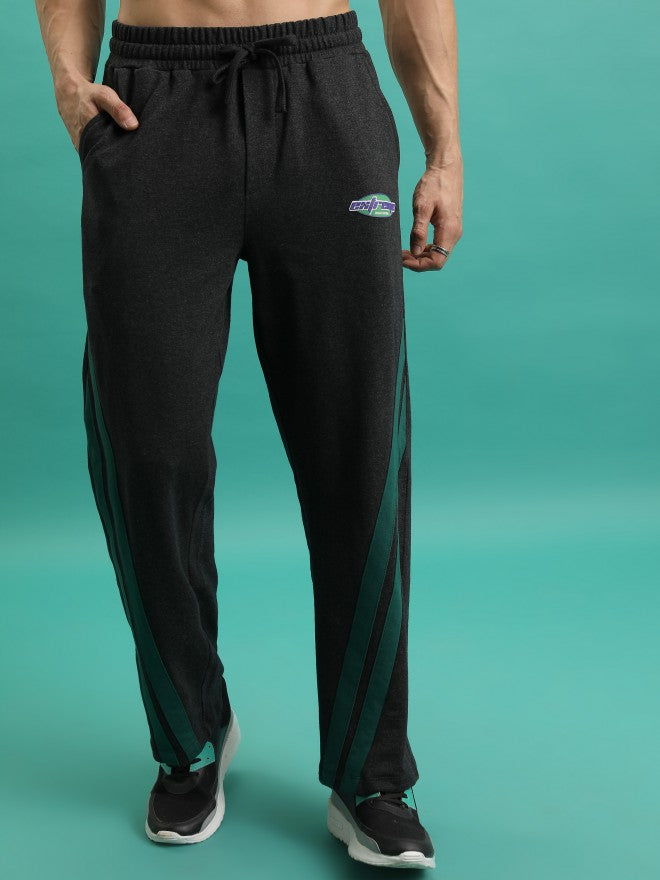 Men Relaxed Fit Track Pants - Black - Image 1