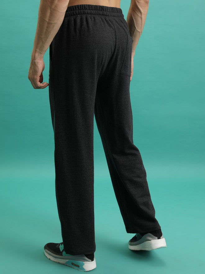 Men Relaxed Fit Track Pants - Black - Image 3