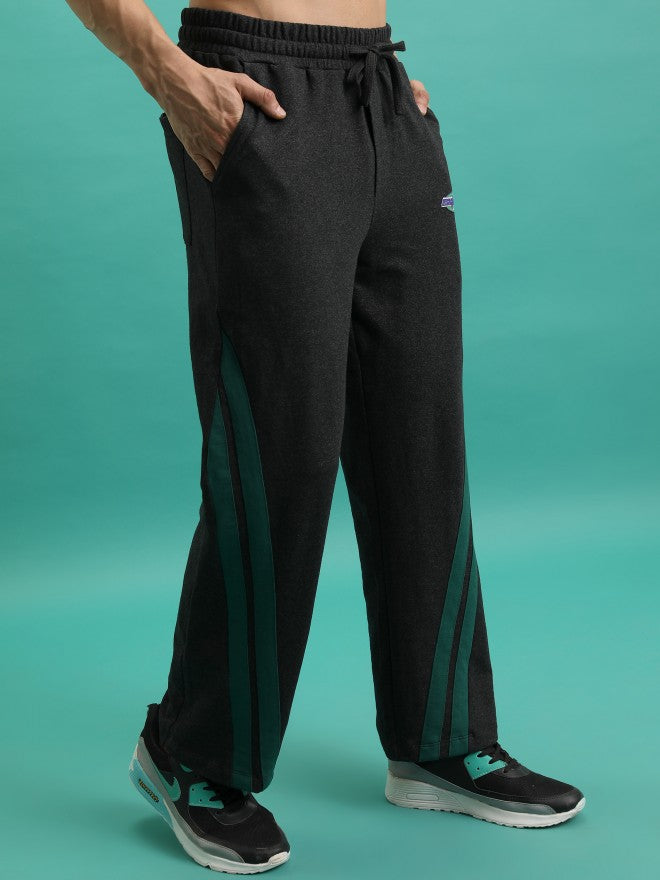 Men Relaxed Fit Track Pants - Black - Image 6