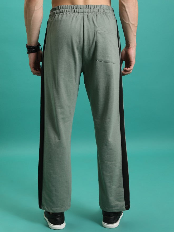 Highlander Men Green Straight Fit Regular Track Pant - Green - Image 3