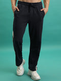 Men Relaxed Fit Track Pants - Navy Blue - Image 1