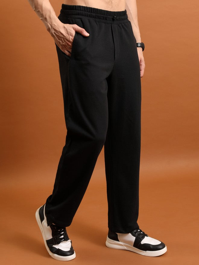 Highlander Men Black Relaxed Fit Track Pant - Black - Image 6