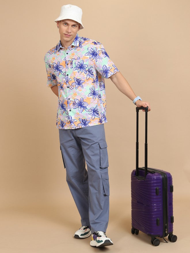 Highlander Men Multi Printed Oversized Fit Casual Shirt - Multi - Image 2