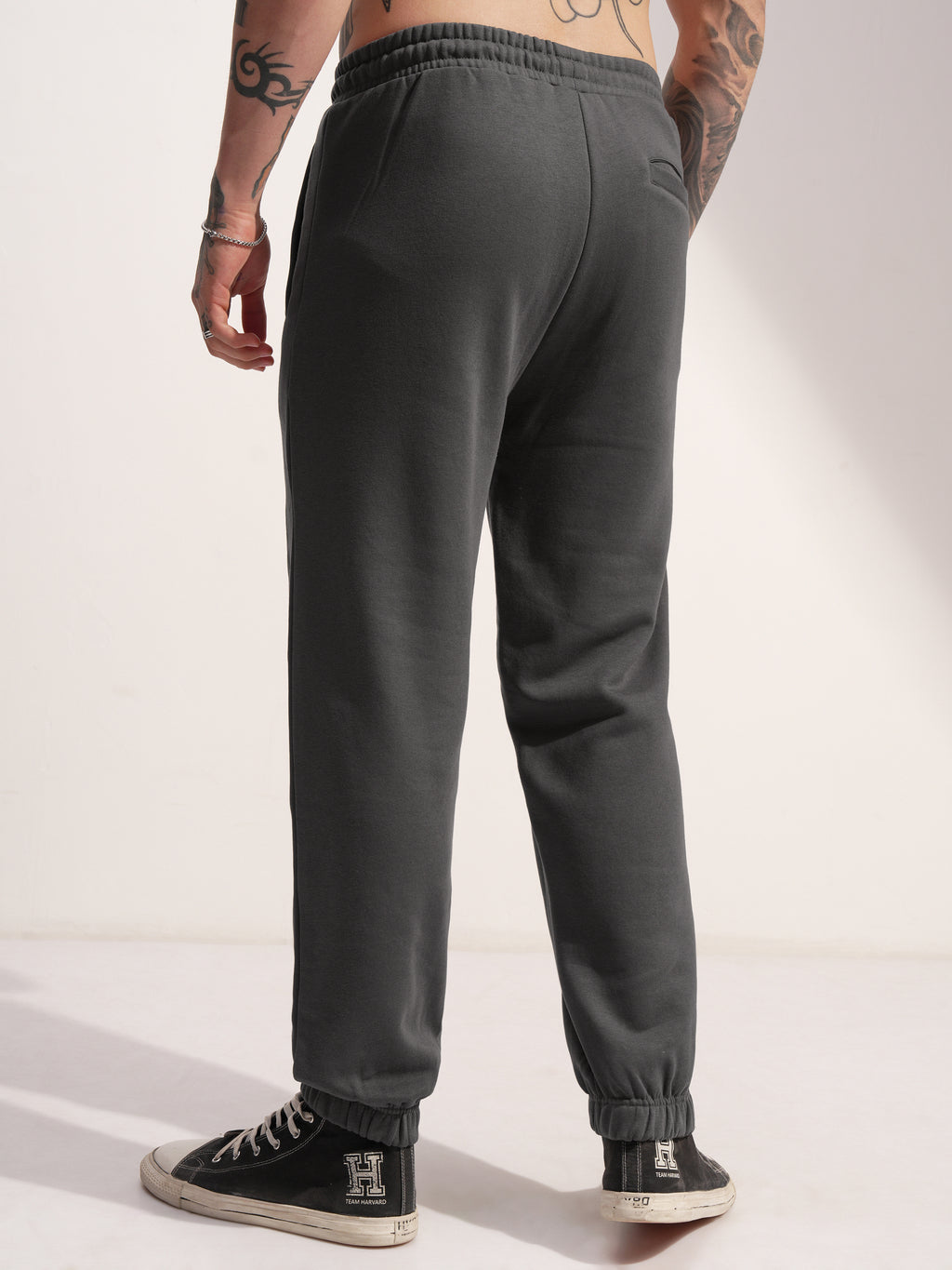 Marvel By Highlander Men Grey Spider-Man Baggy Solid Joggers - Grey - Image 3