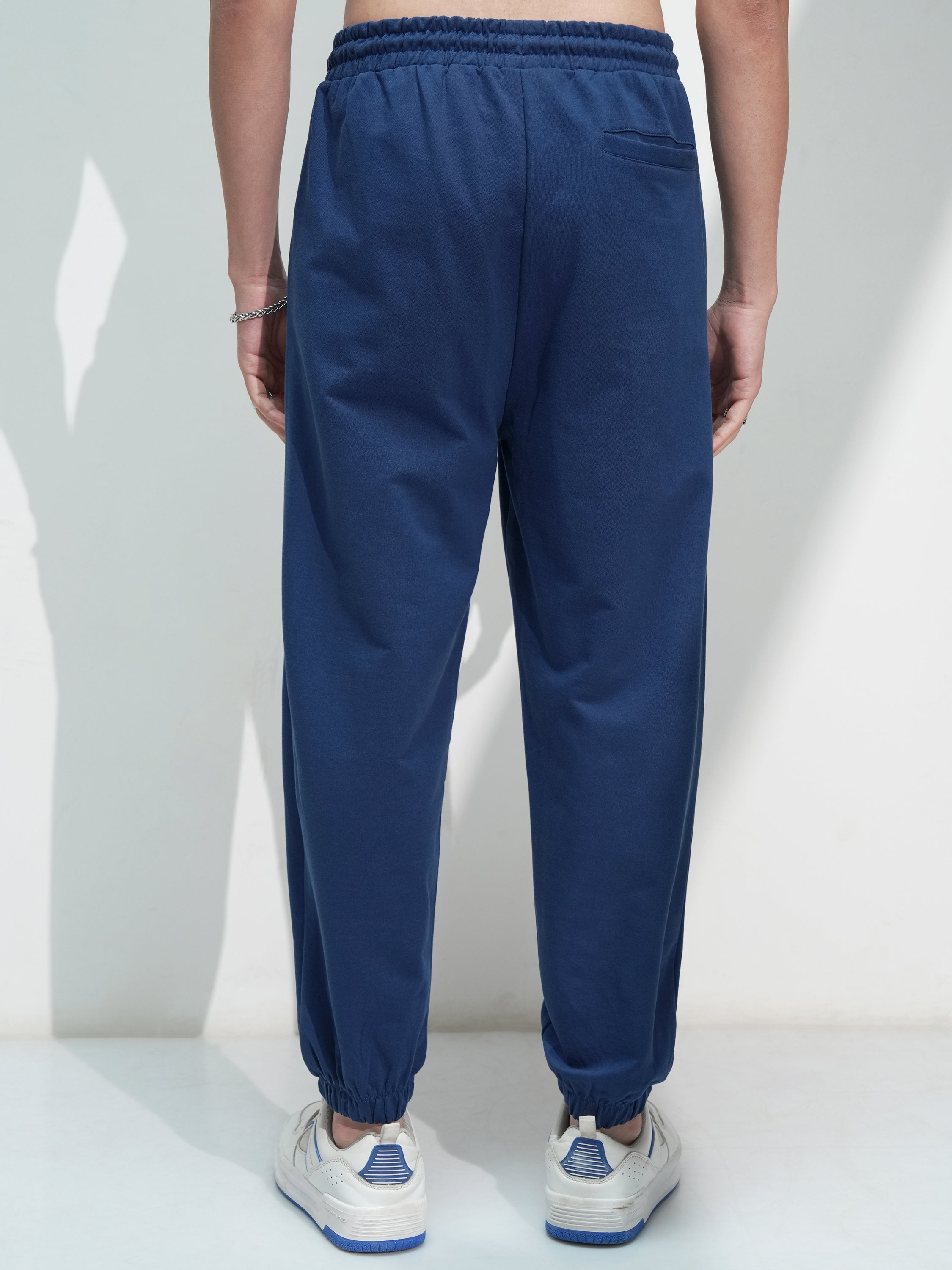 Marvel By Highlander Men Navy Blue Spider-Man Solid Relaxed Fit Joggers - Navy Blue - Image 3