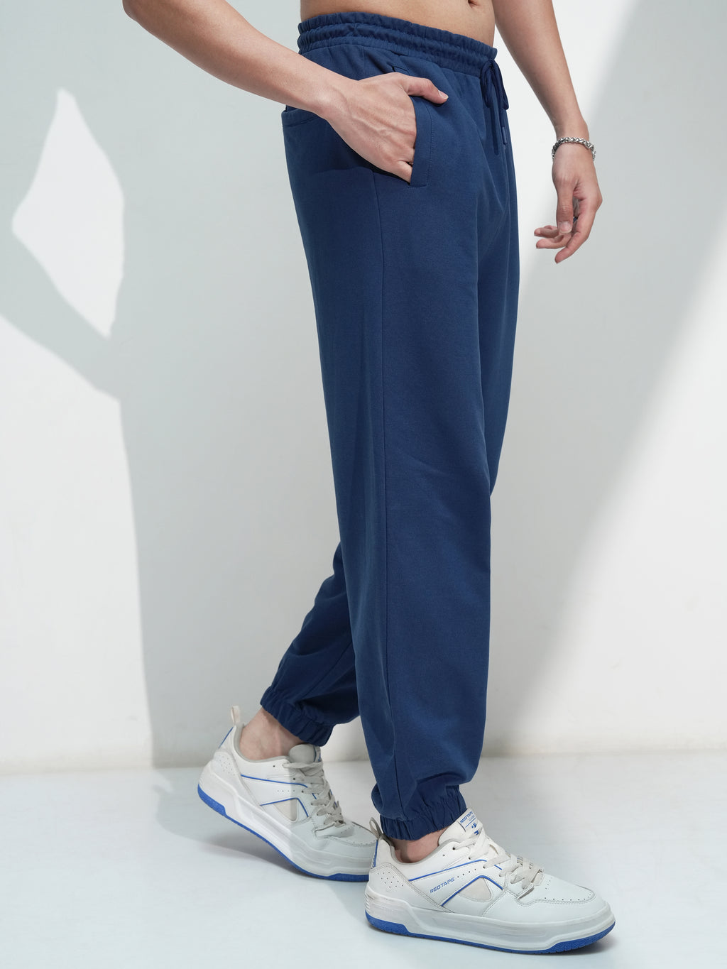 Marvel By Highlander Men Navy Blue Spider-Man Solid Relaxed Fit Joggers - Navy Blue - Image 6