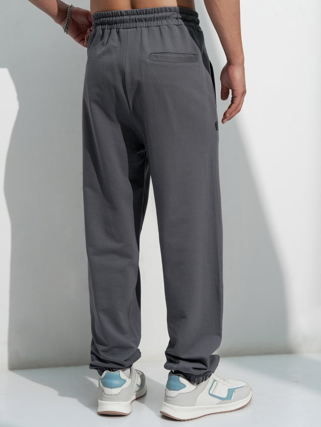 Marvel By Highlander Men Grey Black Panther Solid Relaxed Fit Joggers - Grey - Image 3