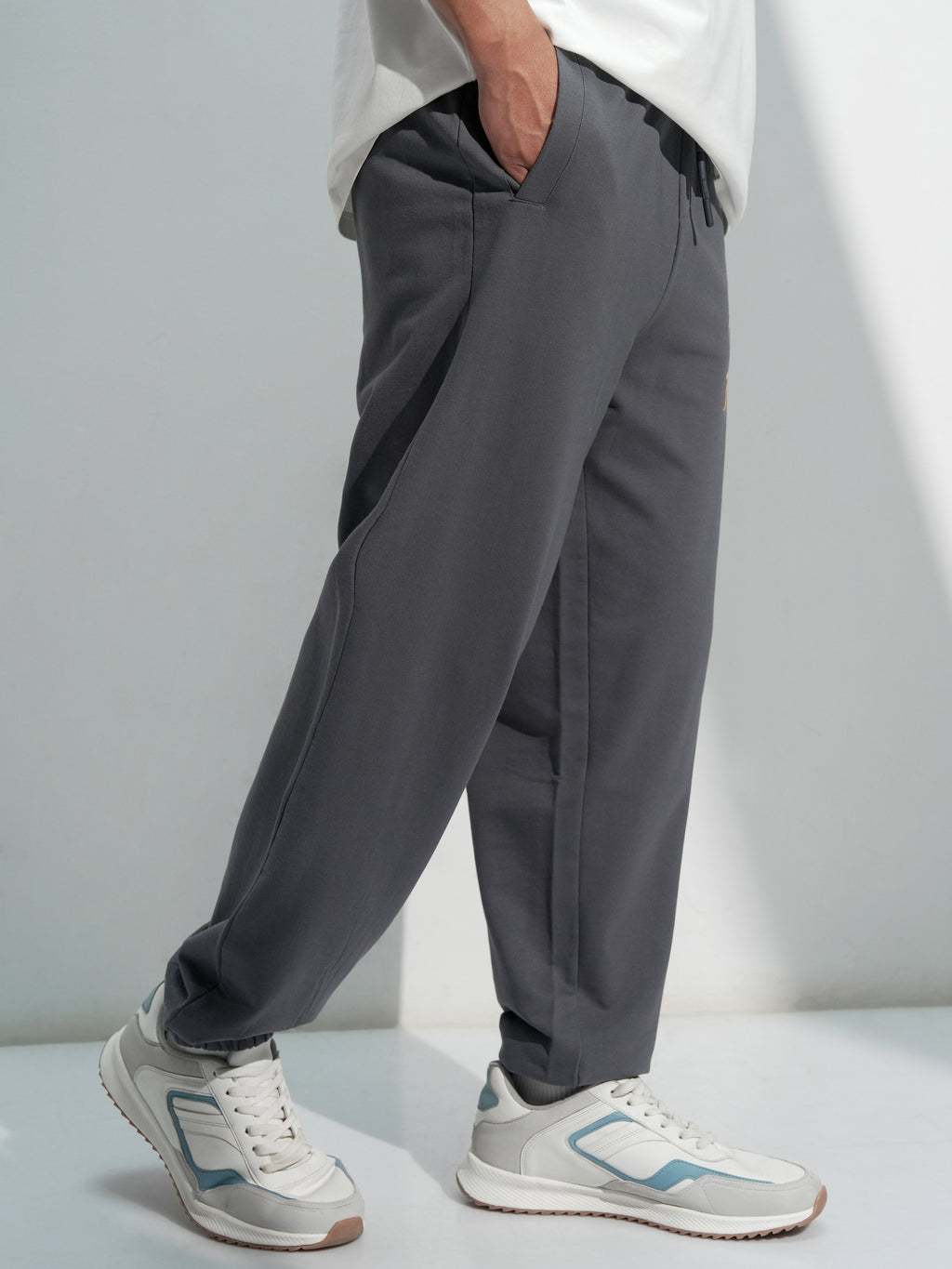 Marvel By Highlander Men Grey Black Panther Solid Relaxed Fit Joggers - Grey - Image 6