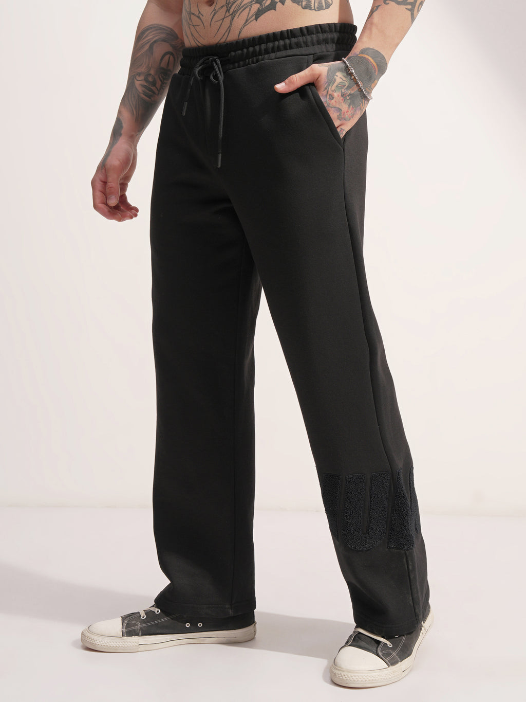 Marvel By Highlander Men Black Hulk Baggy Solid Casual Trouser - Black - Image 4