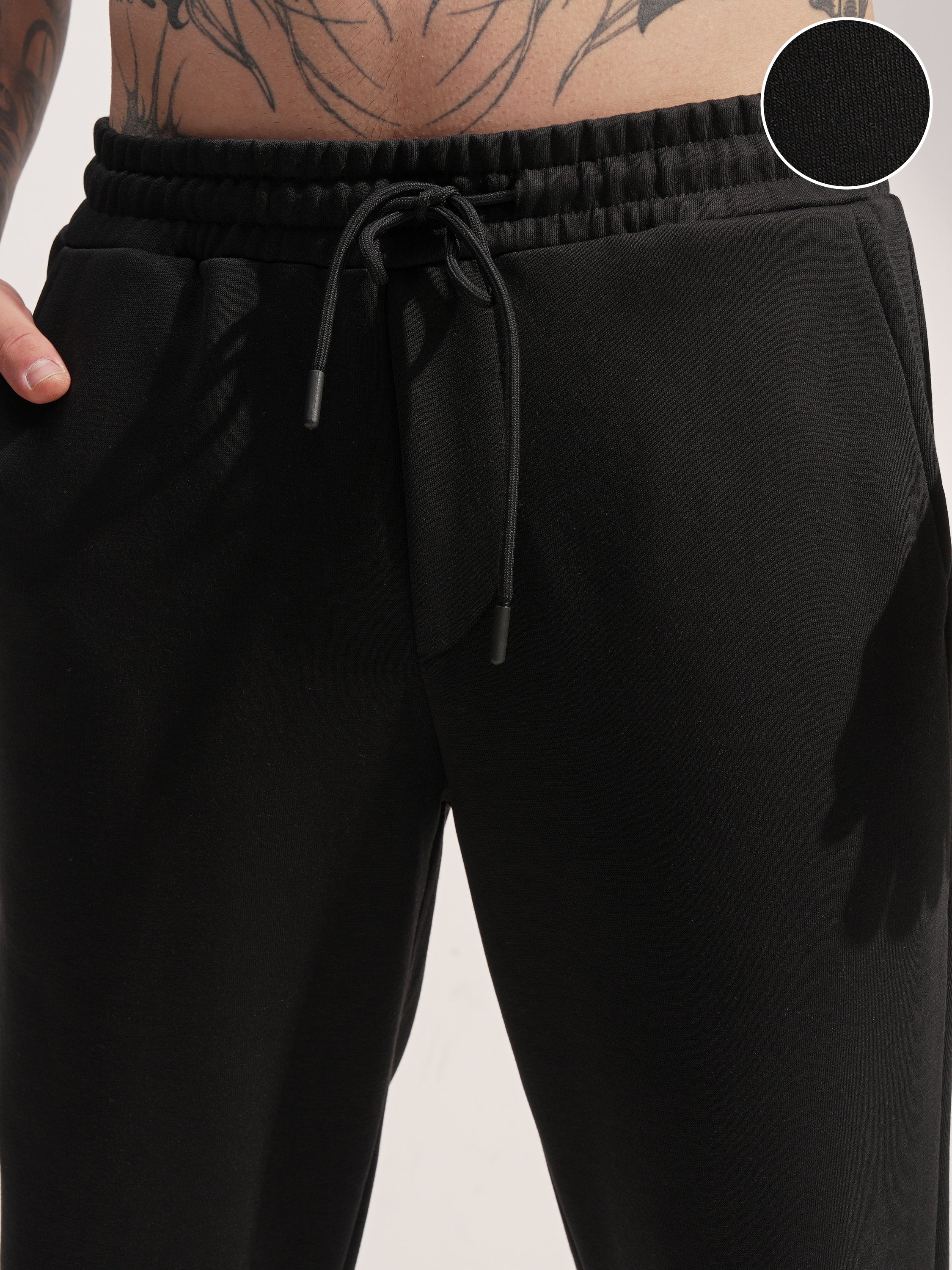 Marvel By Highlander Men Black Hulk Baggy Solid Casual Trouser - Black - Image 5