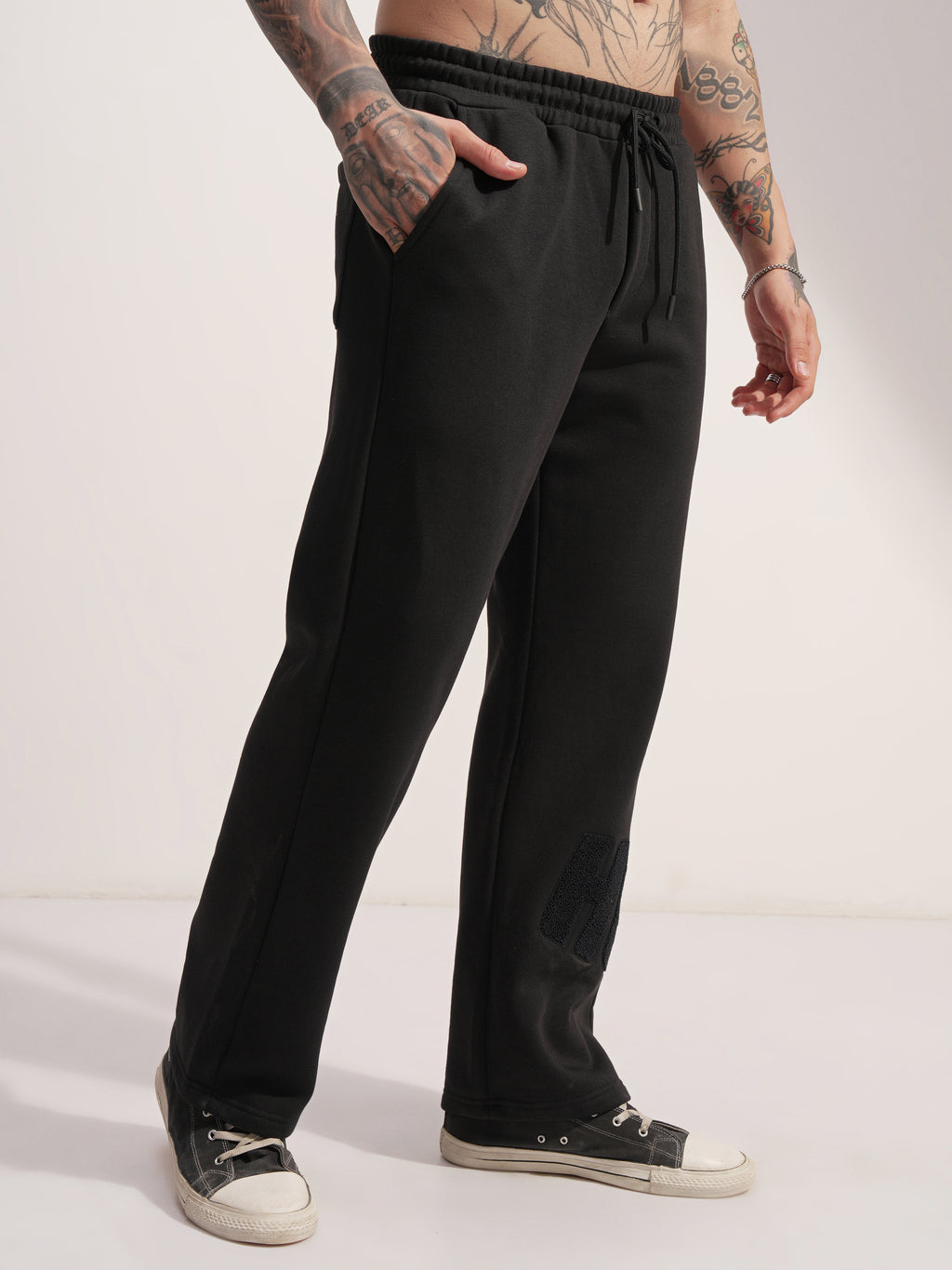 Marvel By Highlander Men Black Hulk Baggy Solid Casual Trouser - Black - Image 6