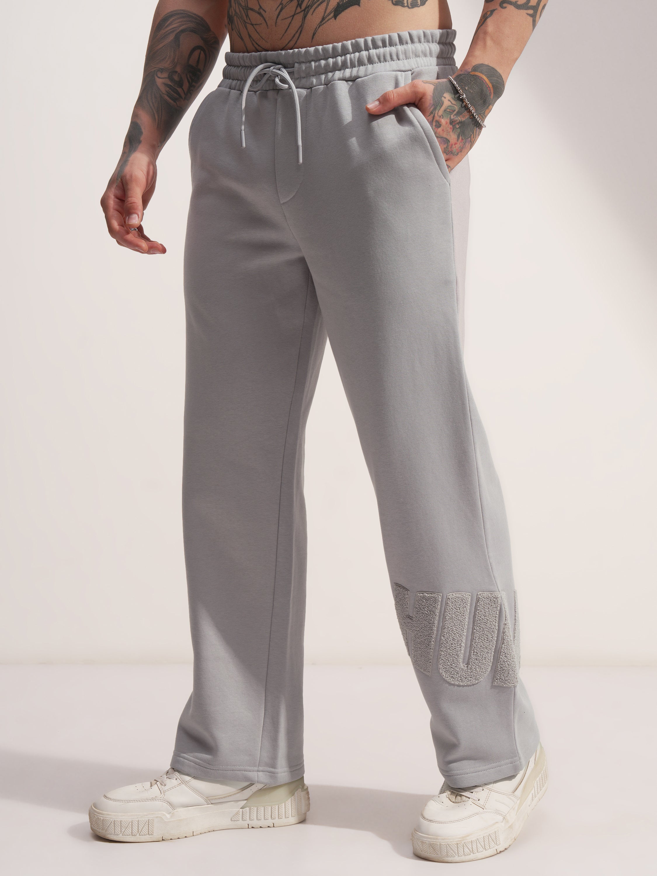 Marvel By Highlander Men Grey Hulk Baggy Solid Casual Trouser - Grey - Image 4