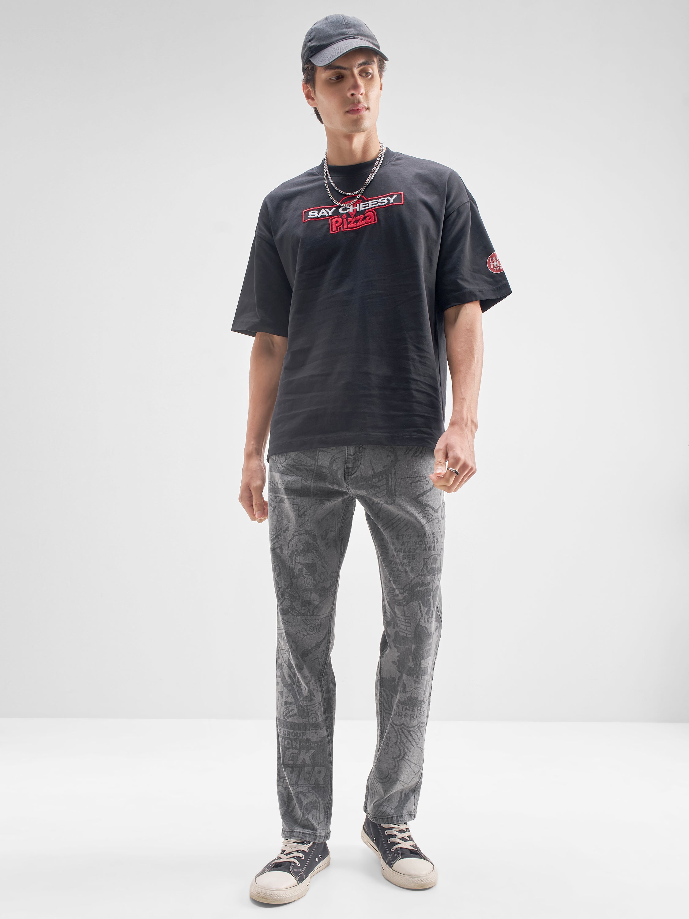 Marvel By Highlander Men Grey Black Panther Straight Fit Jeans - Grey - Image 2