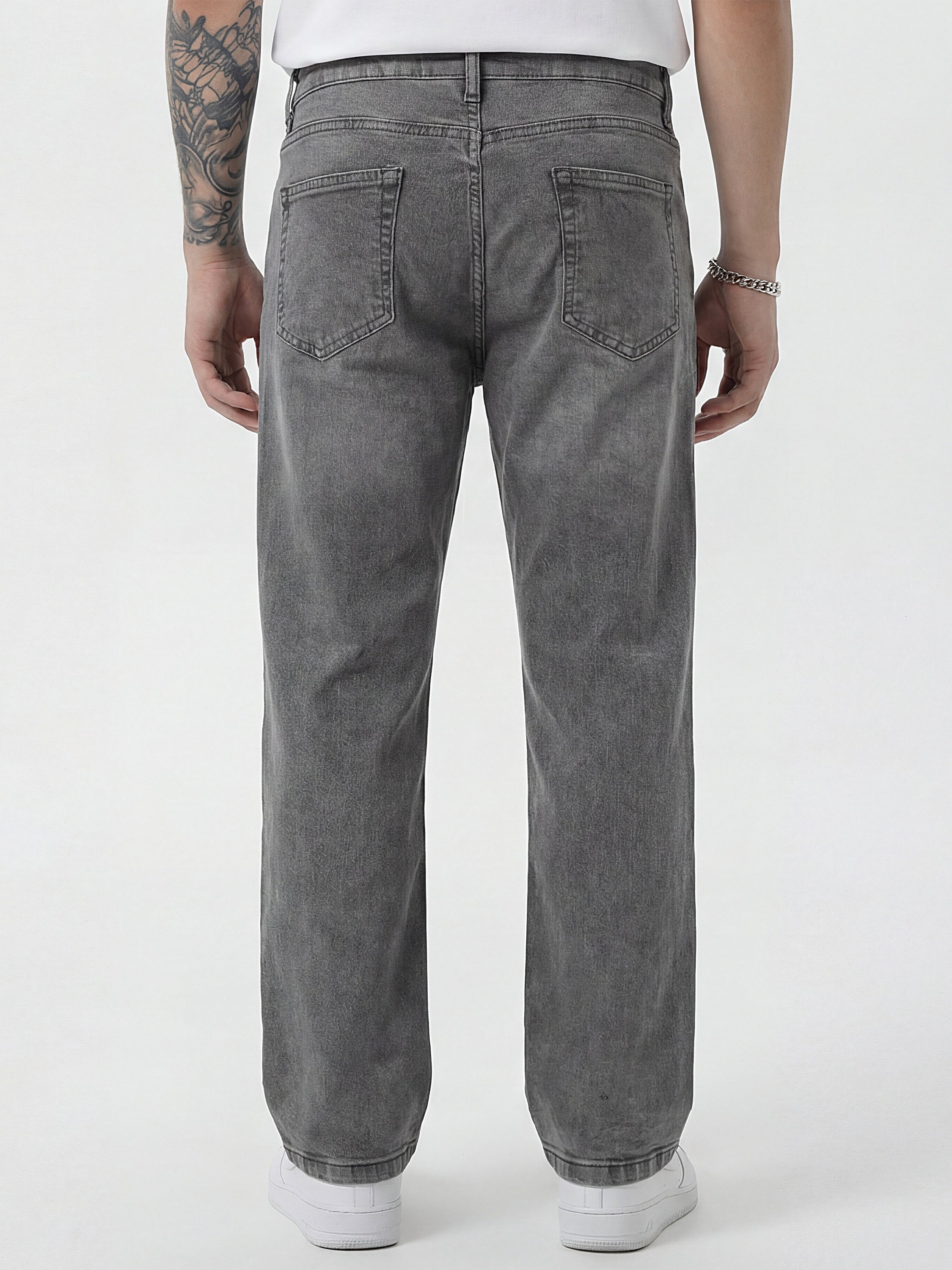 Marvel By Highlander Men Grey Groot Straight Fit Jeans - Grey - Image 3