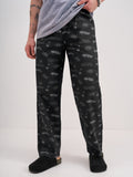 Marvel By Highlander Men Black Deadpool Printed Lounge Pant - Black - Image 1