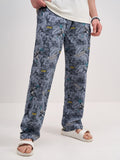 Marvel By Highlander Men Grey Black Panther Printed Lounge Pant - Grey - Image 1