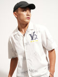 Marvel By Highlander Men White Venom Printed Relaxed Fit Casual Shirt - White - Image 1
