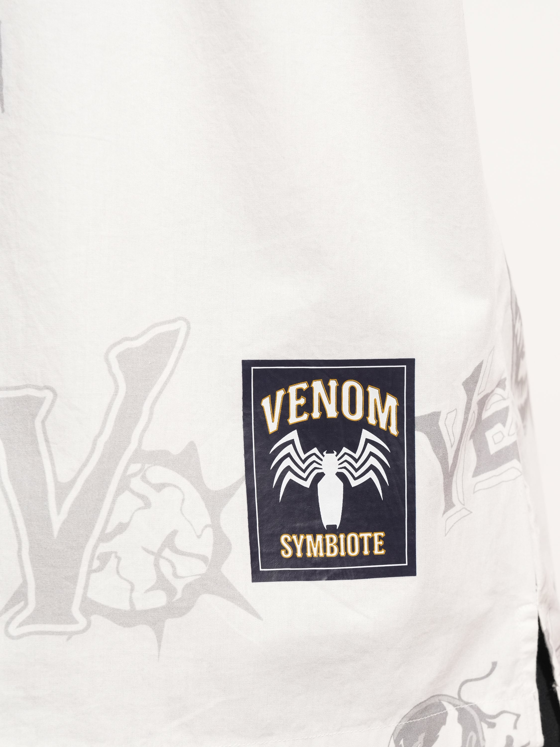 Marvel By Highlander Men White Venom Printed Relaxed Fit Casual Shirt - White - Image 7