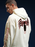 Marvel By Highlander Men White Spider-Man Hooded Pullover Sweatshirt - White - Image 1