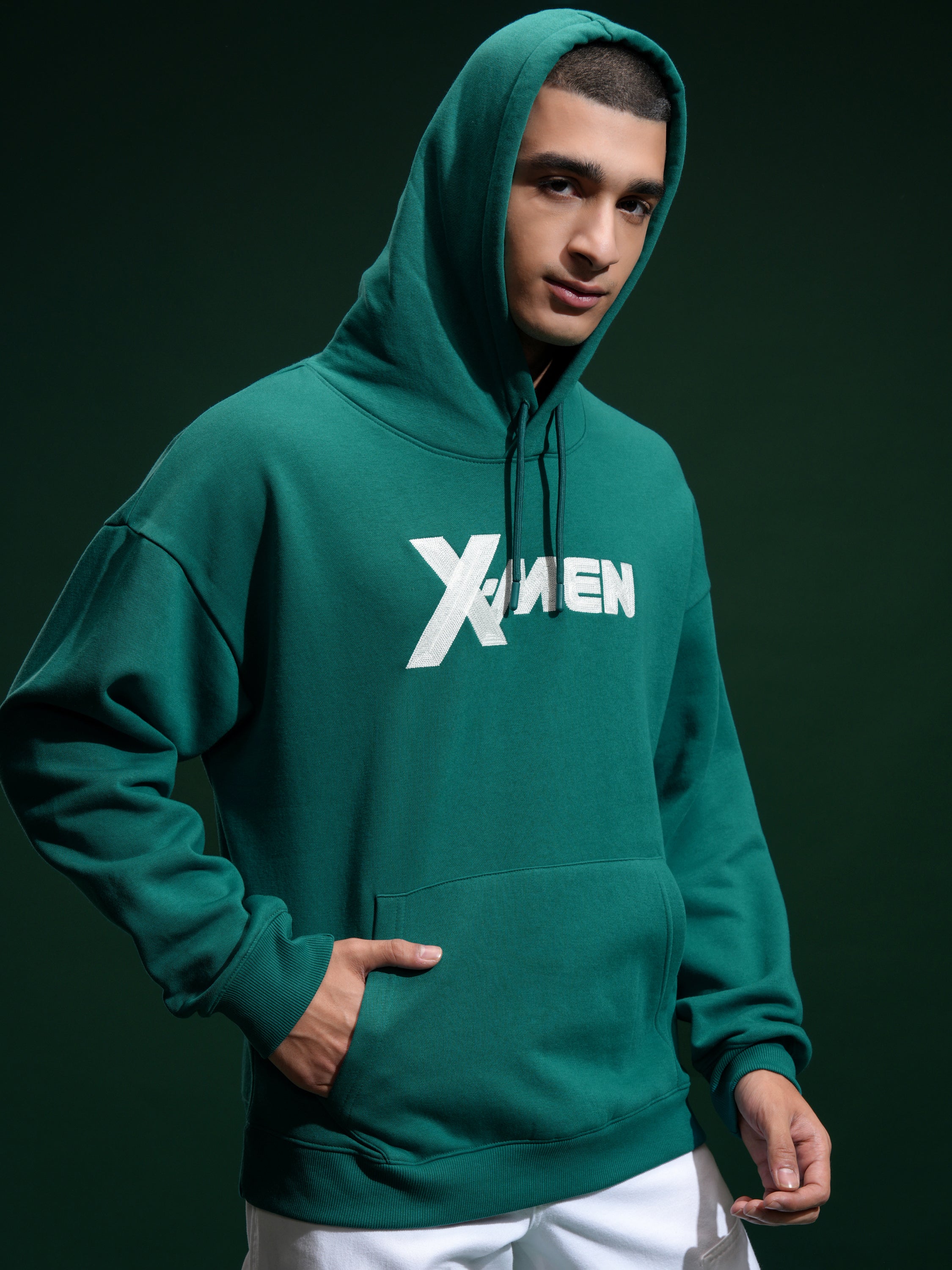 Marvel By Highlander Men Green Wolverine Hooded Pullover Sweatshirt - Green - Image 6