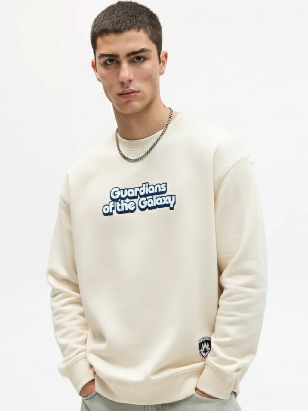 Marvel By Highlander Men Beige Guardians Of The Galaxy Round Neck Pullover Sweatshirt - Beige - Image 3