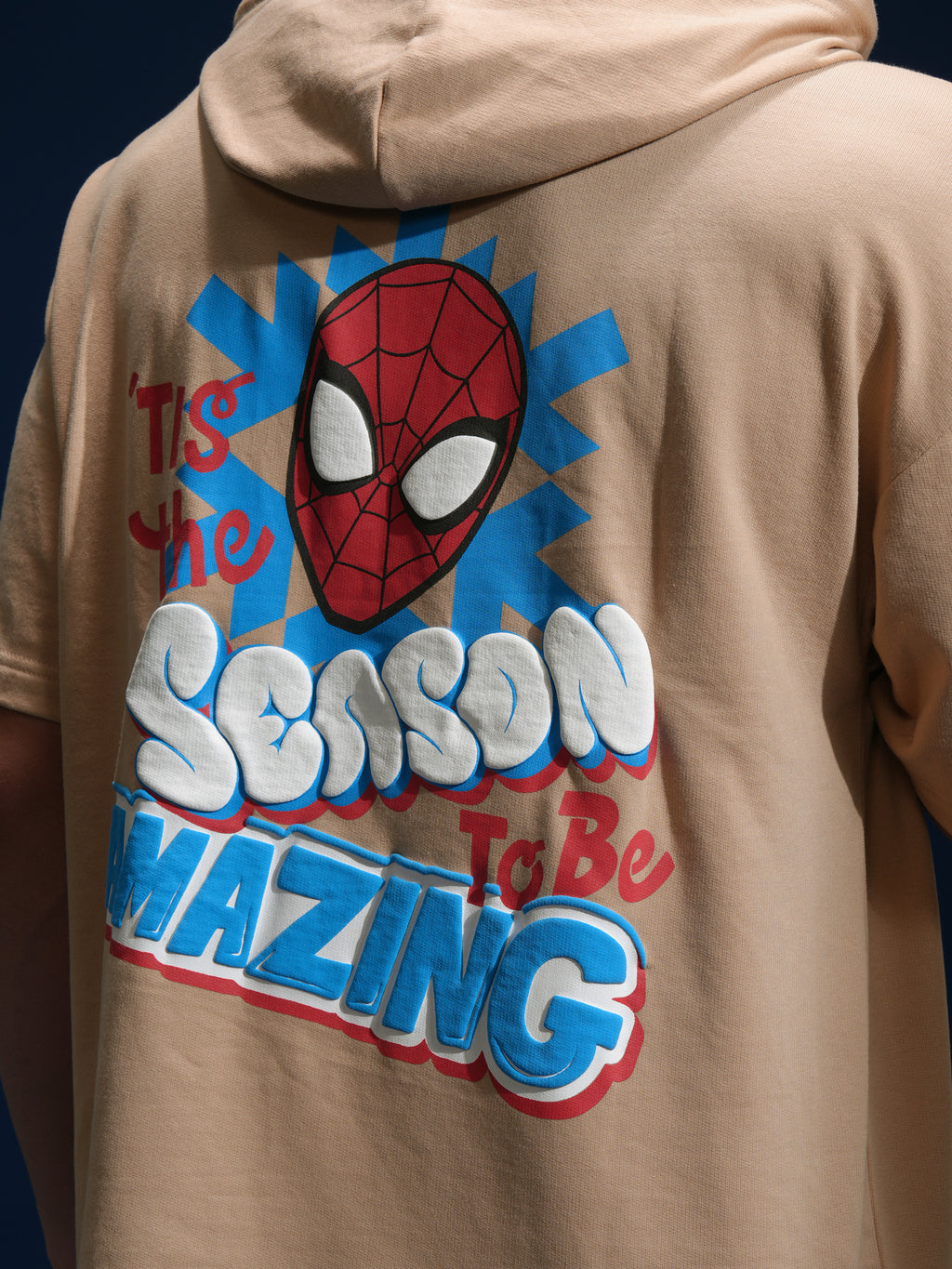 Marvel By Highlander Men Brown Spider-Man Hooded Pullover Sweatshirt - Brown - Image 7
