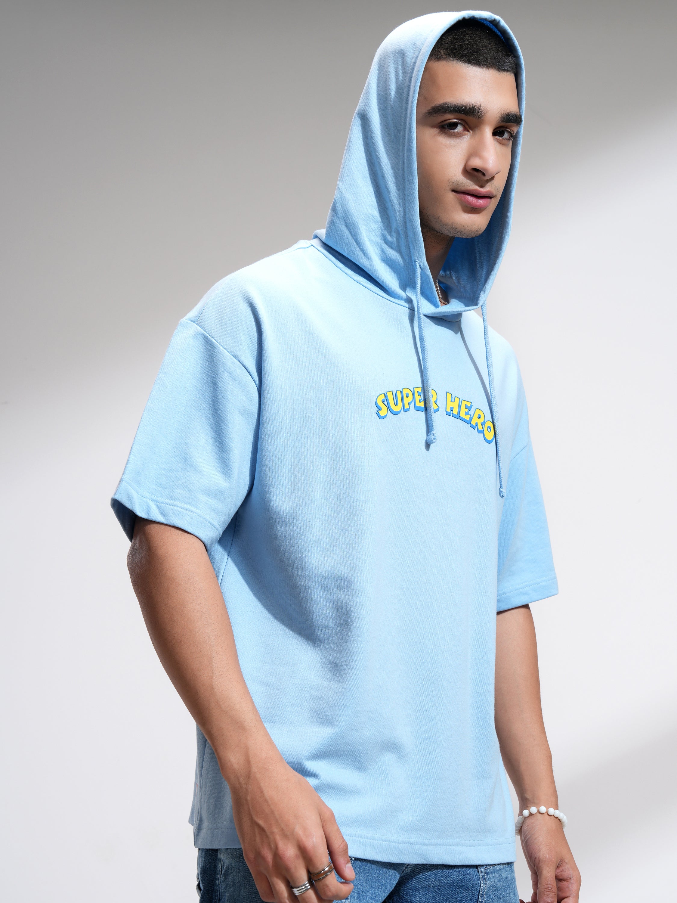 Marvel By Highlander Men Blue Spider-Man Hooded Pullover Sweatshirt - Blue - Image 6