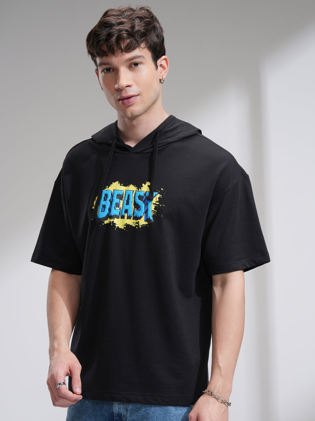 Marvel By Highlander Men Black Hulk Hooded Pullover Sweatshirt - Black - Image 4