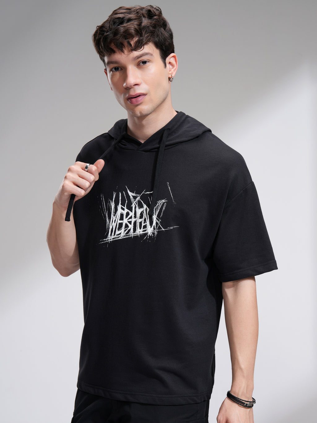 Marvel By Highlander Men Black Spider-Man Hooded Pullover Sweatshirt - Black - Image 4