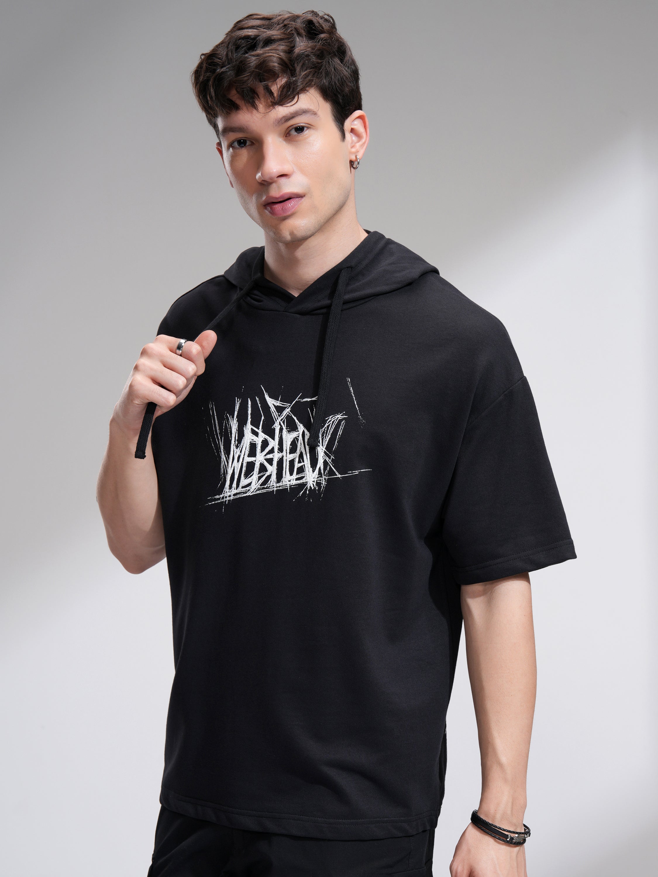 Marvel By Highlander Men Black Spider-Man Hooded Pullover Sweatshirt - Black - Image 4