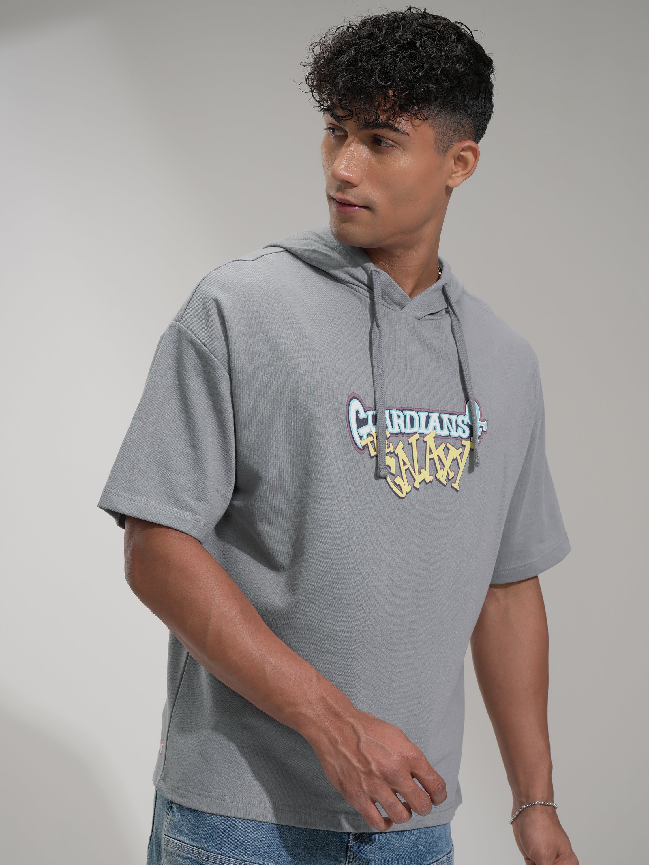 Marvel By Highlander Men Grey Guardians Of The Galaxy Hooded Pullover Sweatshirt - Grey - Image 6