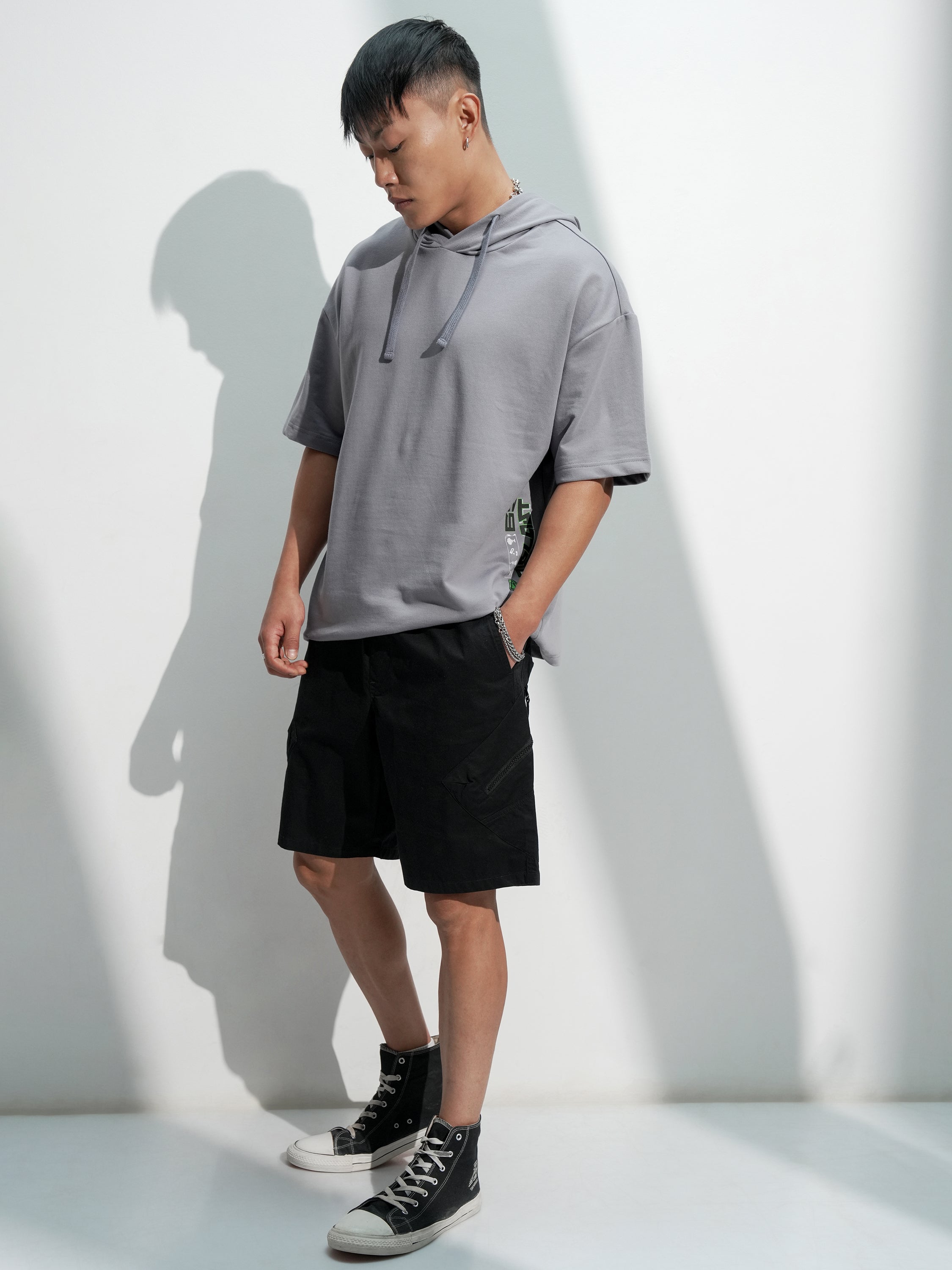 Marvel By Highlander Men Grey Hulk Hooded Pullover Sweatshirt - Grey - Image 2