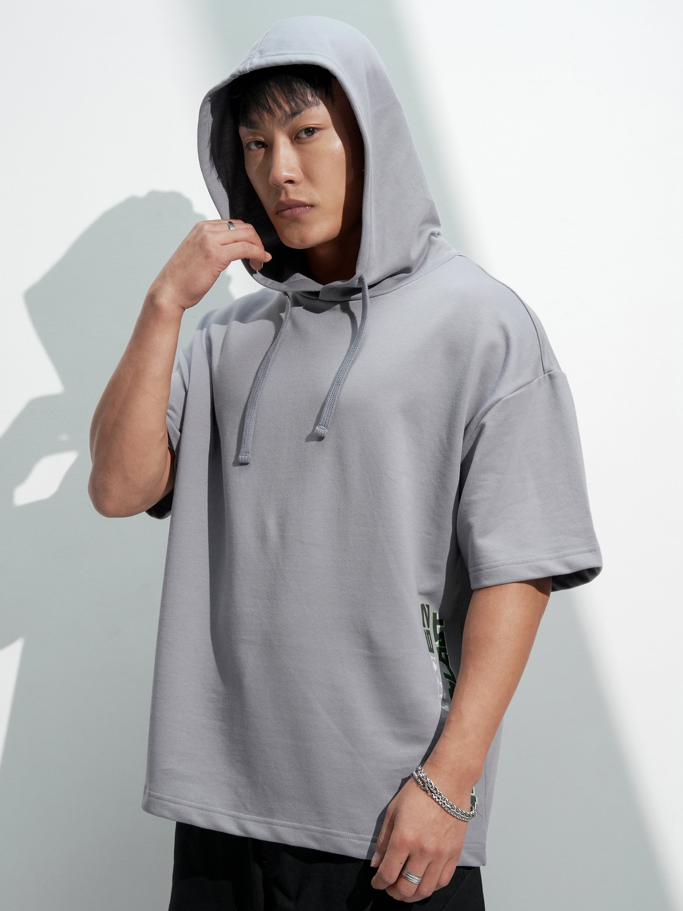 Marvel By Highlander Men Grey Hulk Hooded Pullover Sweatshirt - Grey - Image 4