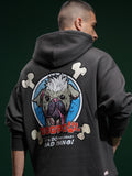 Marvel By Highlander Men Grey Deadpool Hooded Pullover Sweatshirt - Grey - Image 1