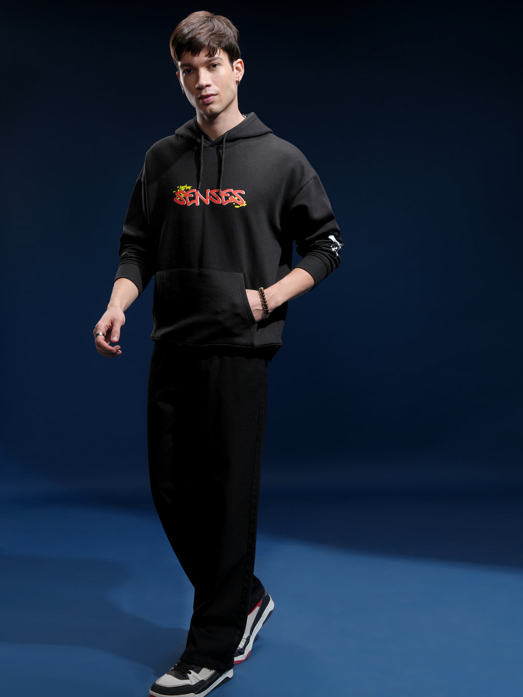 Marvel By Highlander Men Black Spider-Man Hooded Pullover Sweatshirt - Black - Image 2