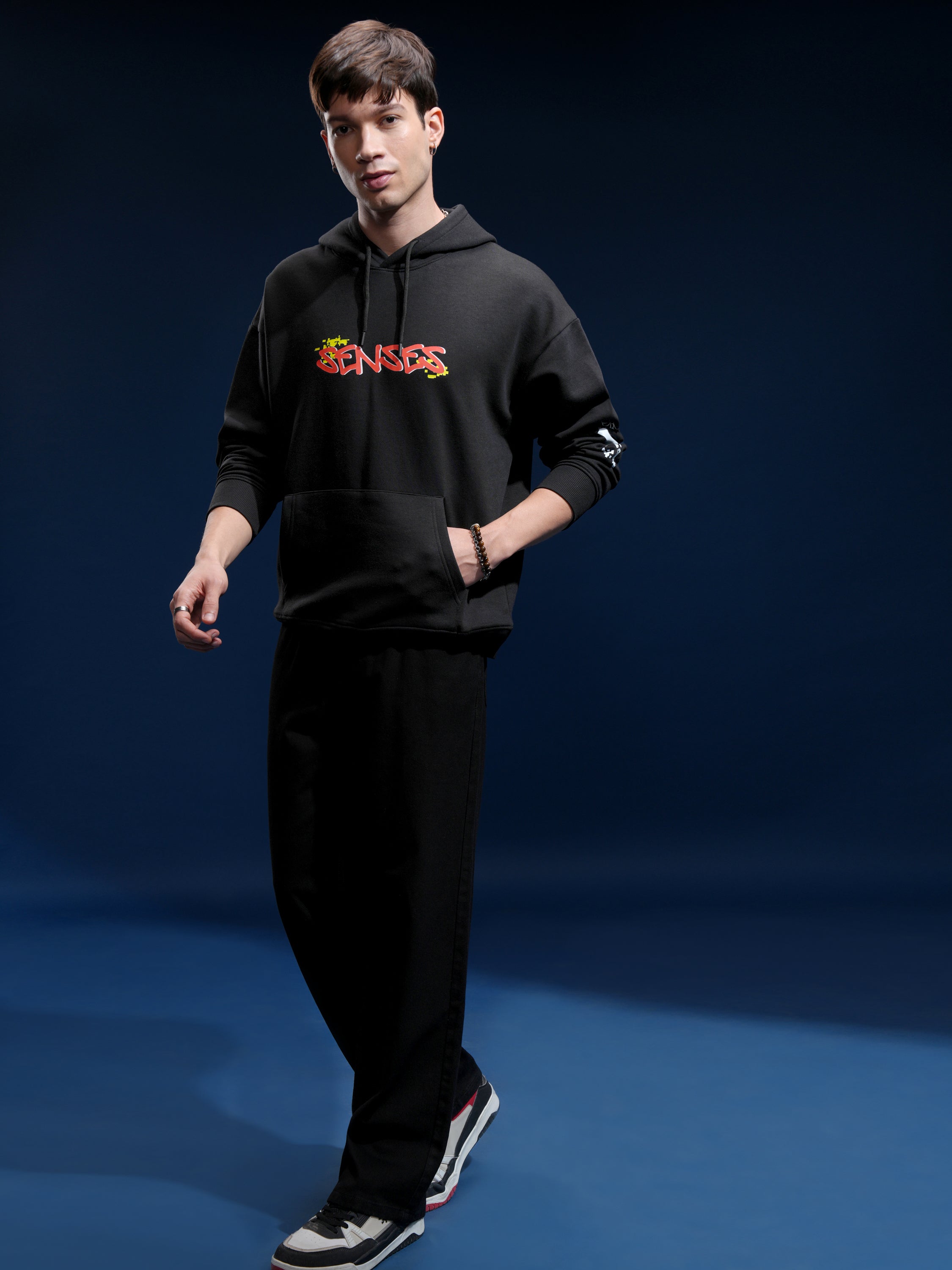 Marvel By Highlander Men Black Spider-Man Hooded Pullover Sweatshirt - Black - Image 2