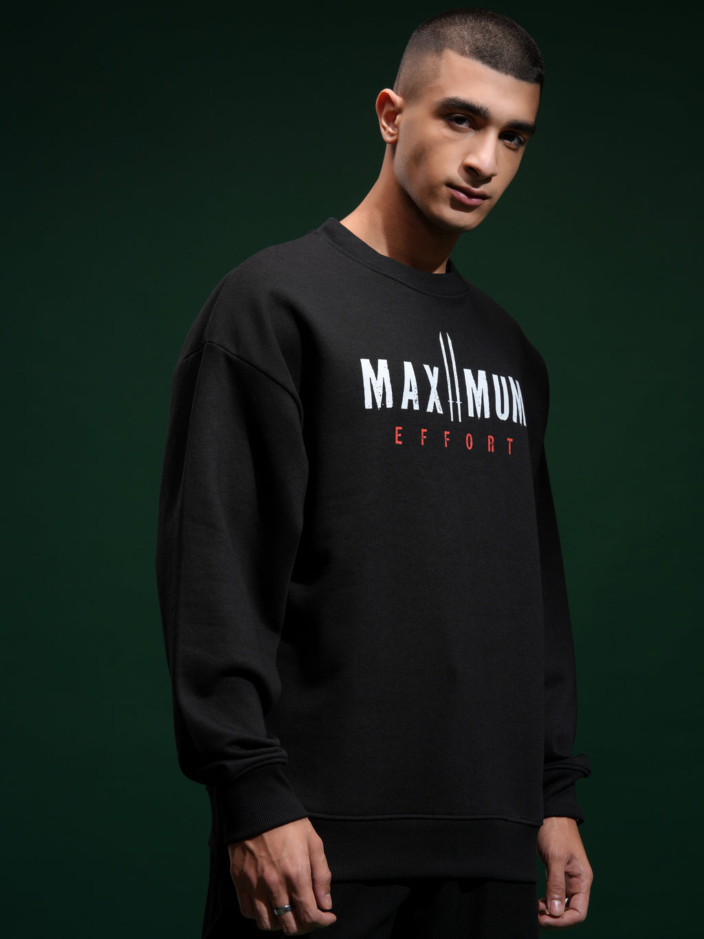 Marvel By Highlander Men Black Deadpool Round Neck Pullover Sweatshirt - Black - Image 6