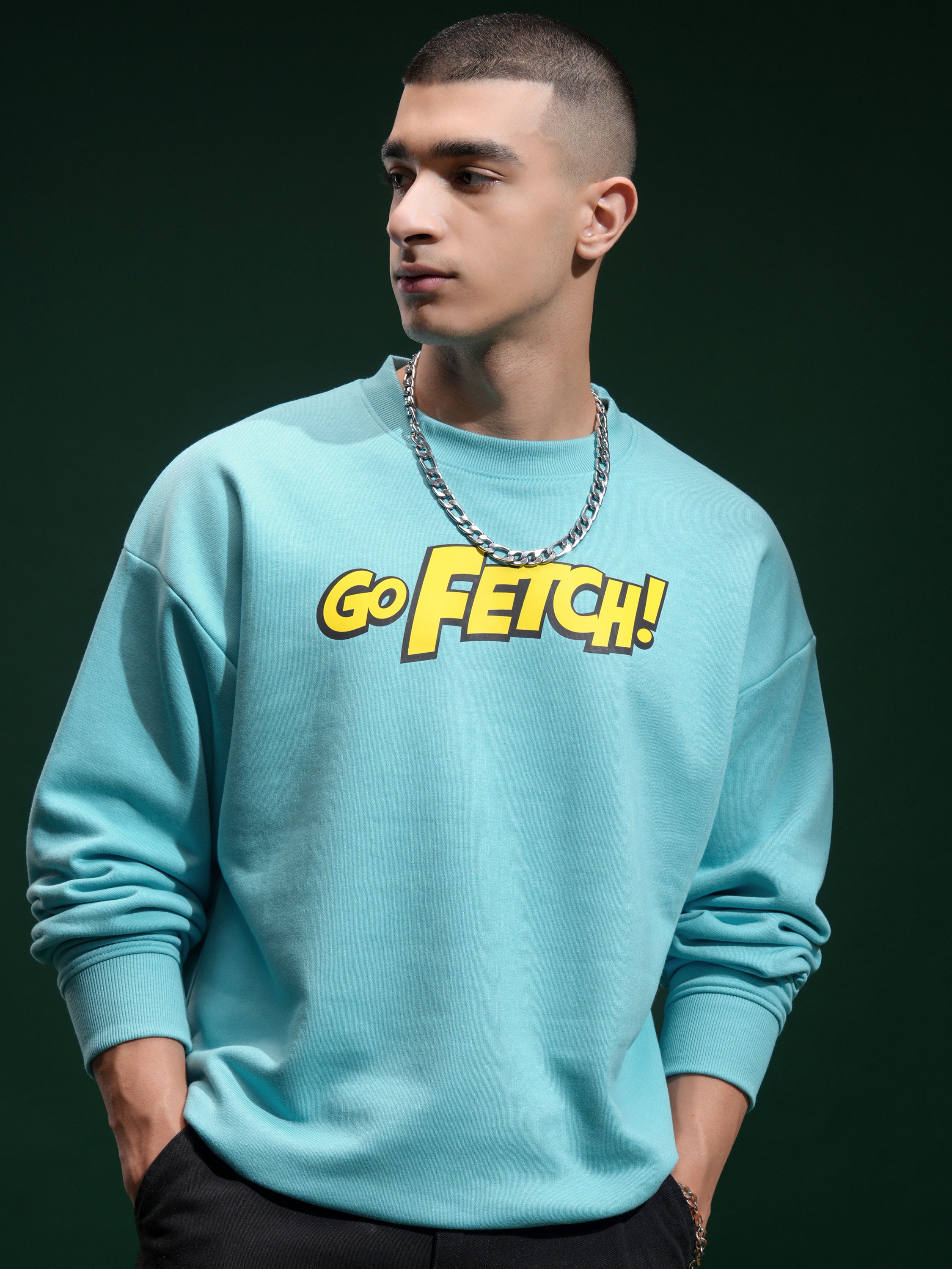 Marvel By Highlander Men Blue Deadpool Round Neck Pullover Sweatshirt - Blue - Image 3