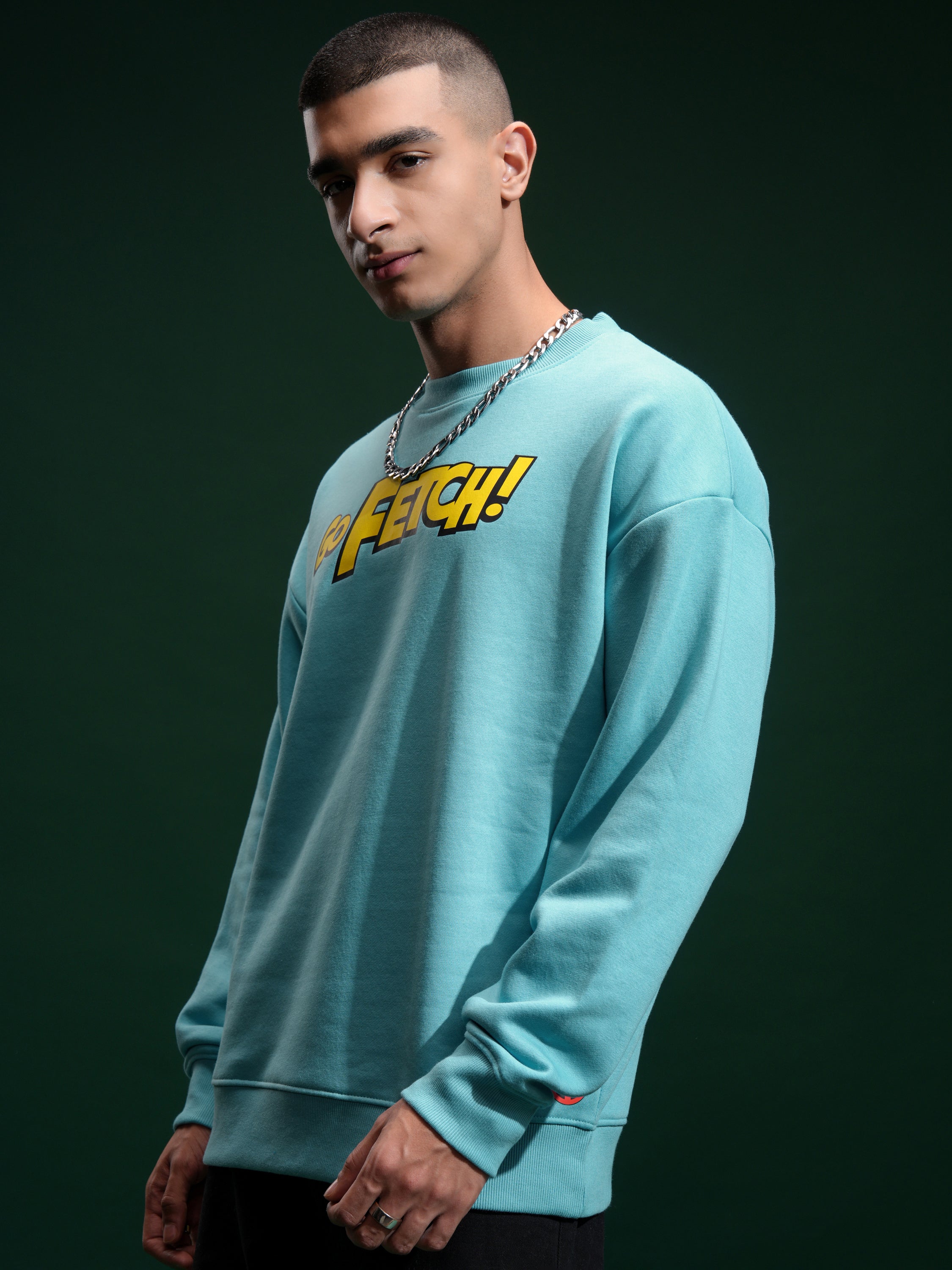 Marvel By Highlander Men Blue Deadpool Round Neck Pullover Sweatshirt - Blue - Image 4