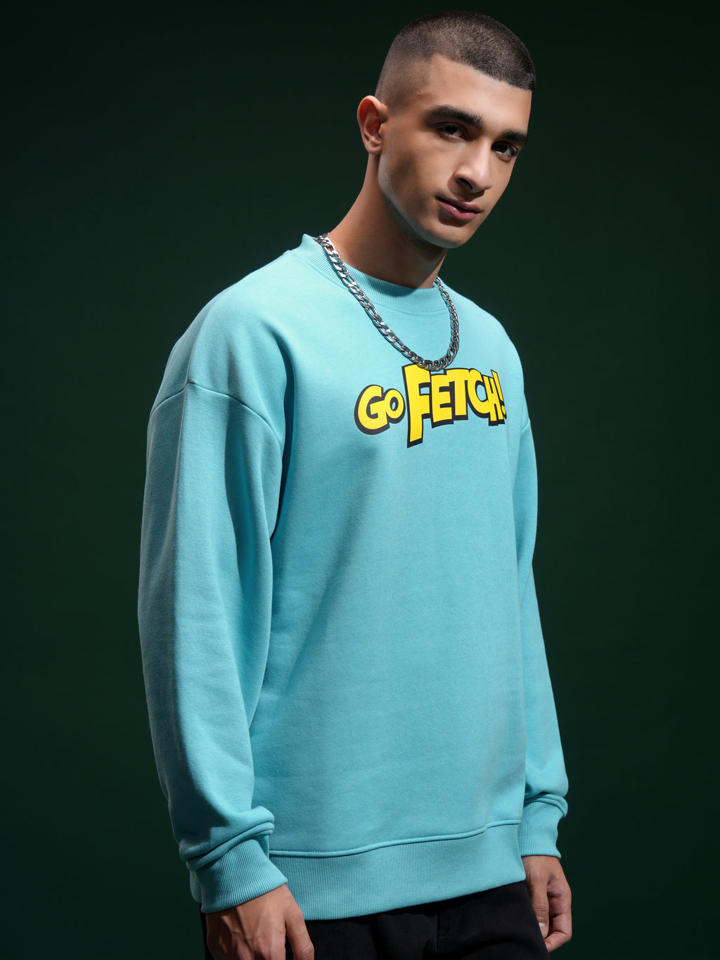 Marvel By Highlander Men Blue Deadpool Round Neck Pullover Sweatshirt - Blue - Image 6