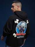 Marvel By Highlander Men Black Dogpool Hooded Pullover Sweatshirt - Black - Image 1