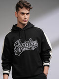 Marvel By Highlander Men Black Spider-Man Hooded Pullover Sweatshirt - Black - Image 1