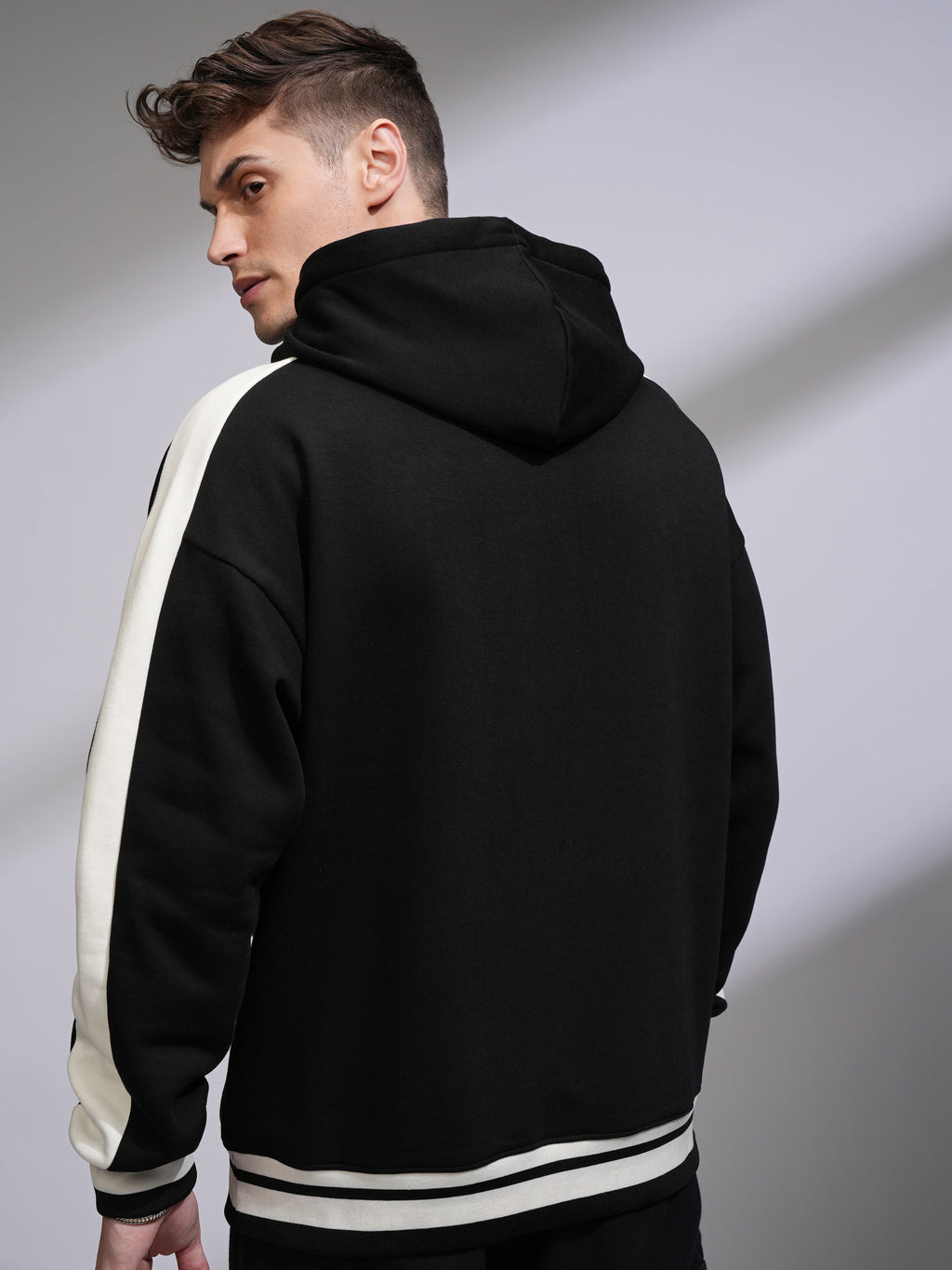 Marvel By Highlander Men Black Spider-Man Hooded Pullover Sweatshirt - Black - Image 3