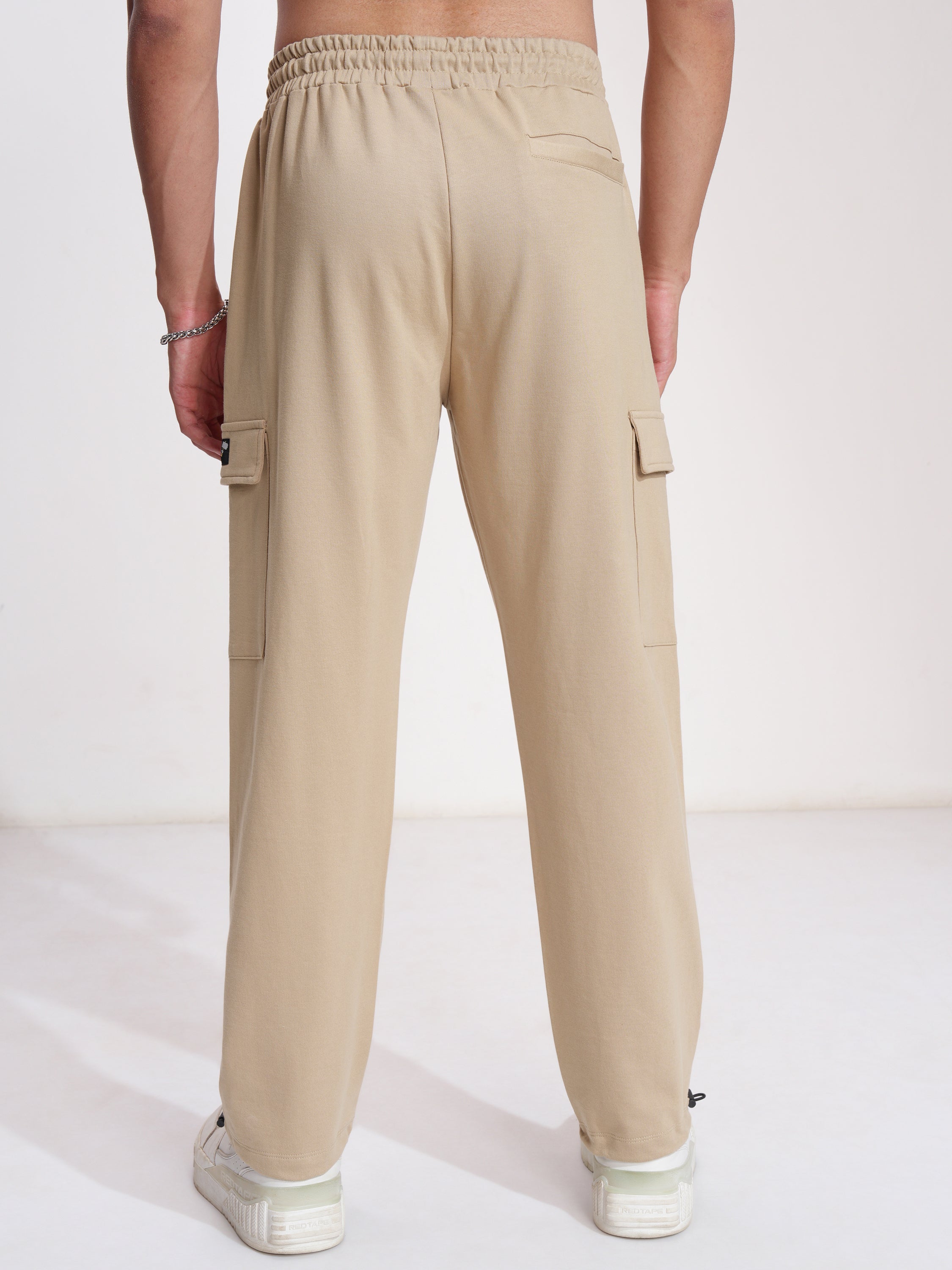 Marvel By Highlander Men Nude Mighty Thor Straight Fit Solid Cargos - Nude - Image 3