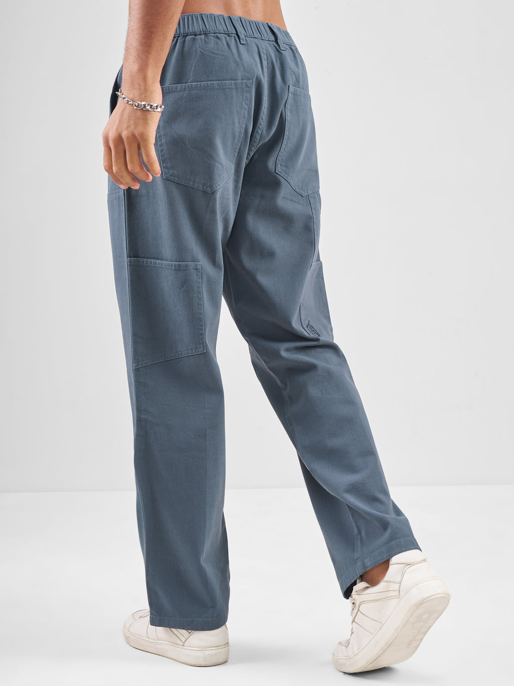 Marvel By Highlander Men Blue Avengers Straight Fit Solid Regular Trouser - Blue - Image 3