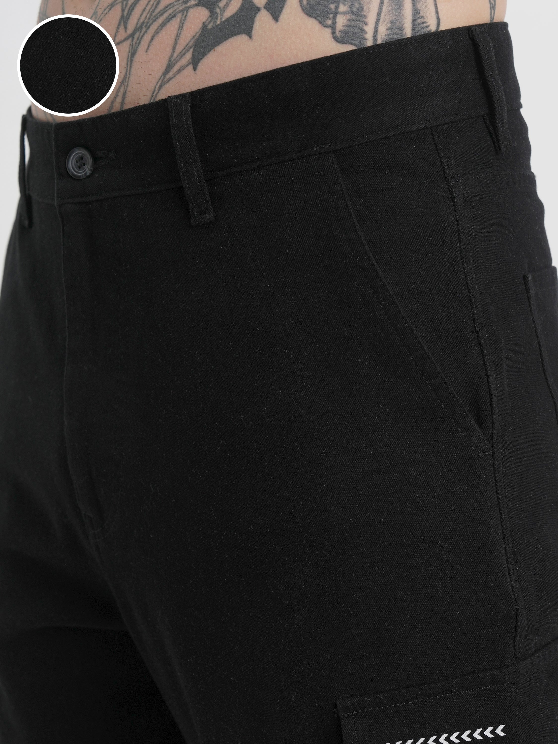 Marvel By Highlander Men Black Iron Man Loose Fit Printed Regular Trouser - Black - Image 5