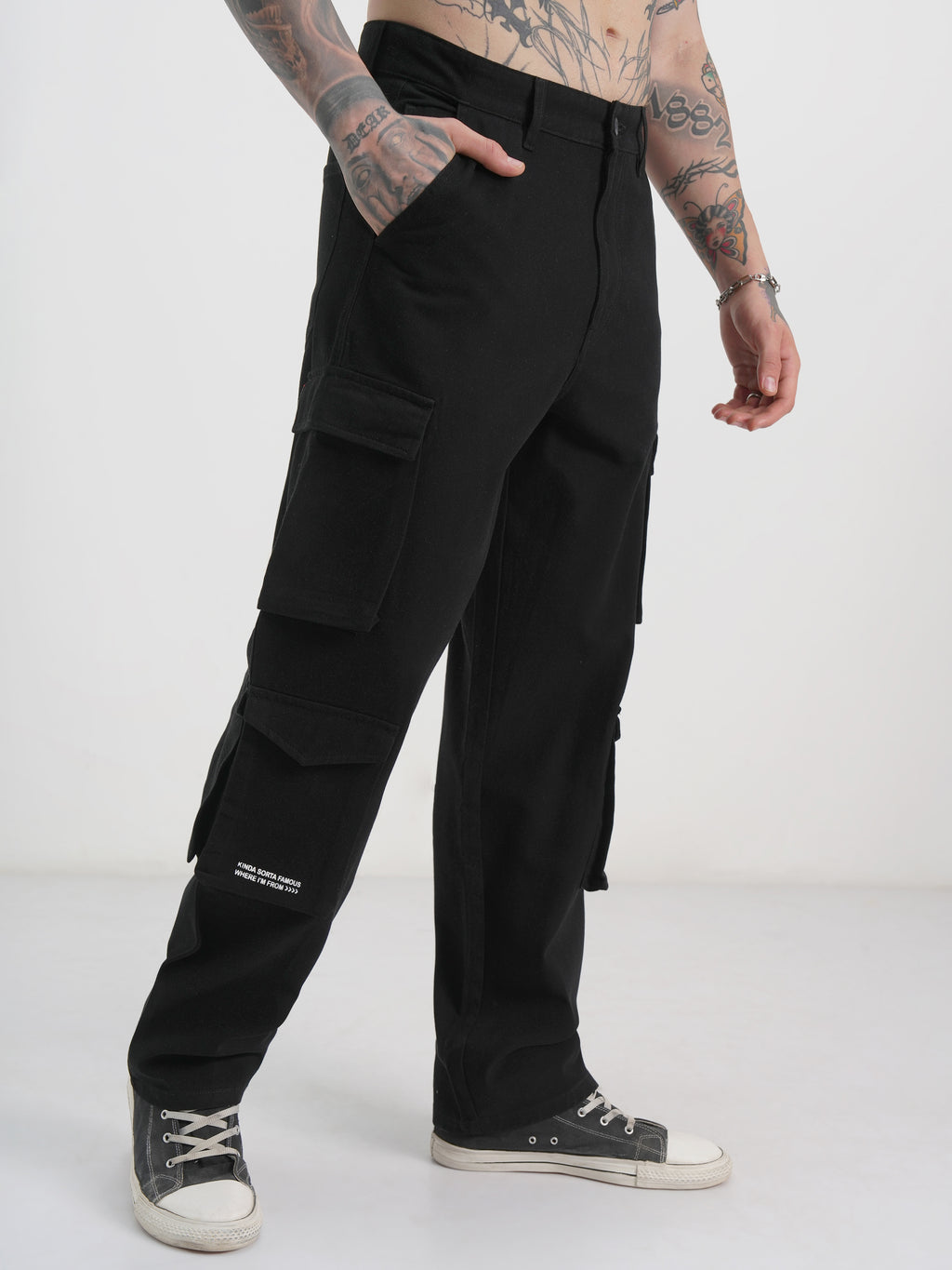 Marvel By Highlander Men Black Iron Man Loose Fit Printed Regular Trouser - Black - Image 6