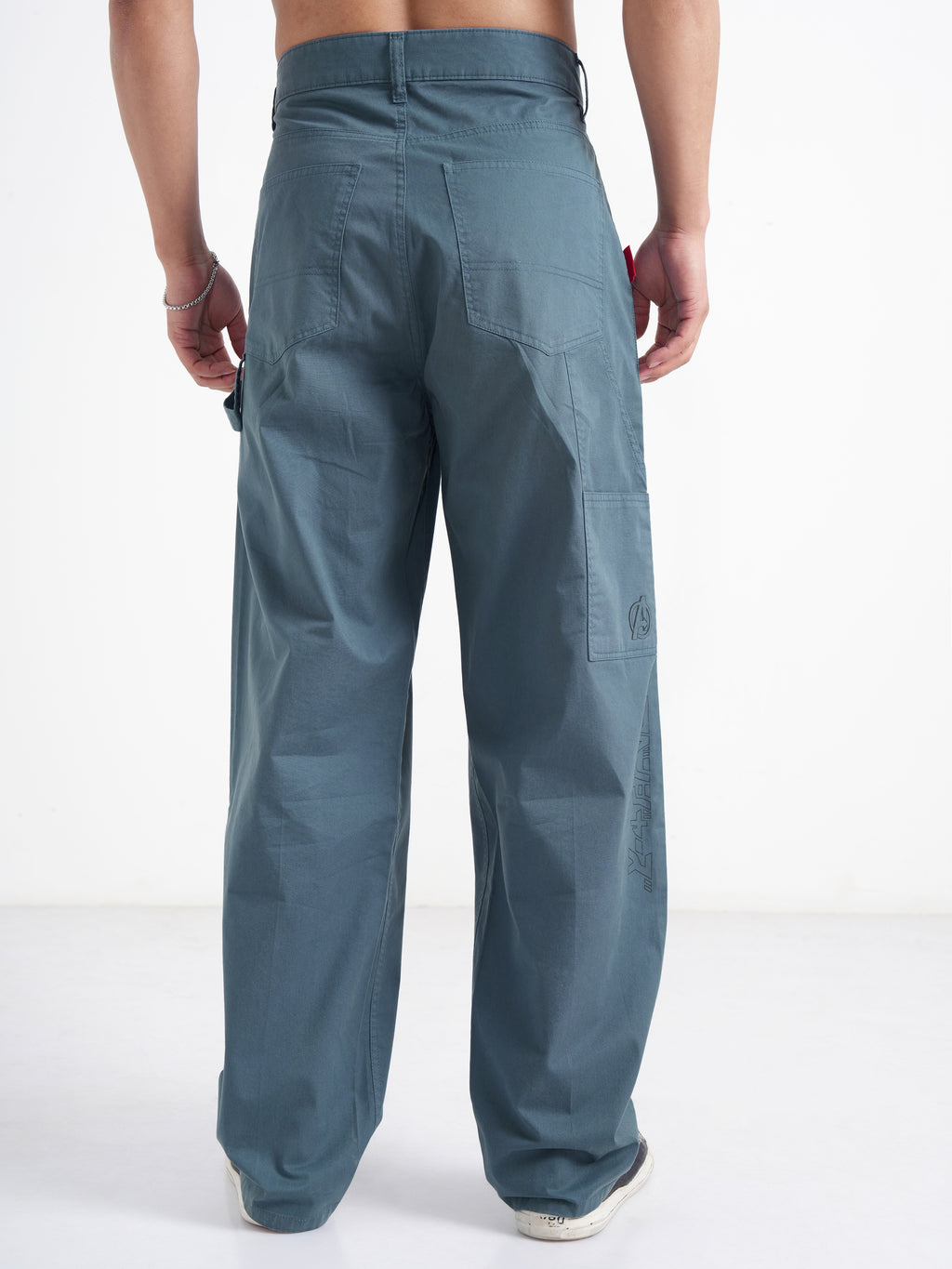 Marvel By Highlander Men Blue Thor Loose Fit Solid Regular Trouser - Blue - Image 3