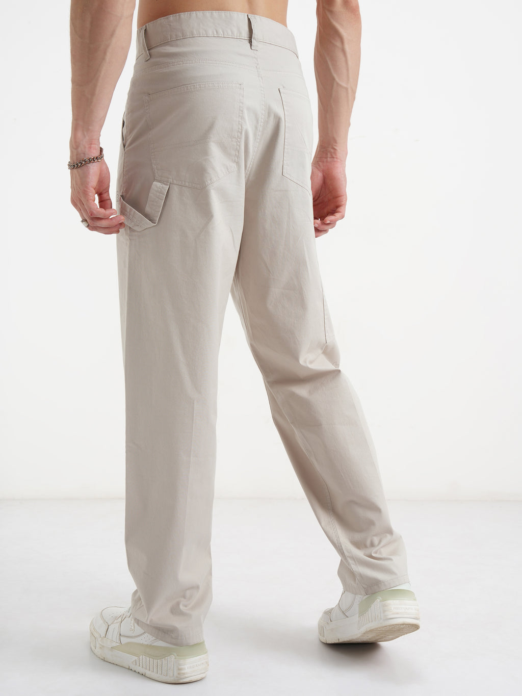 Marvel By Highlander Men Beige Thor Loose Fit Solid Regular Trouser - Beige - Image 3