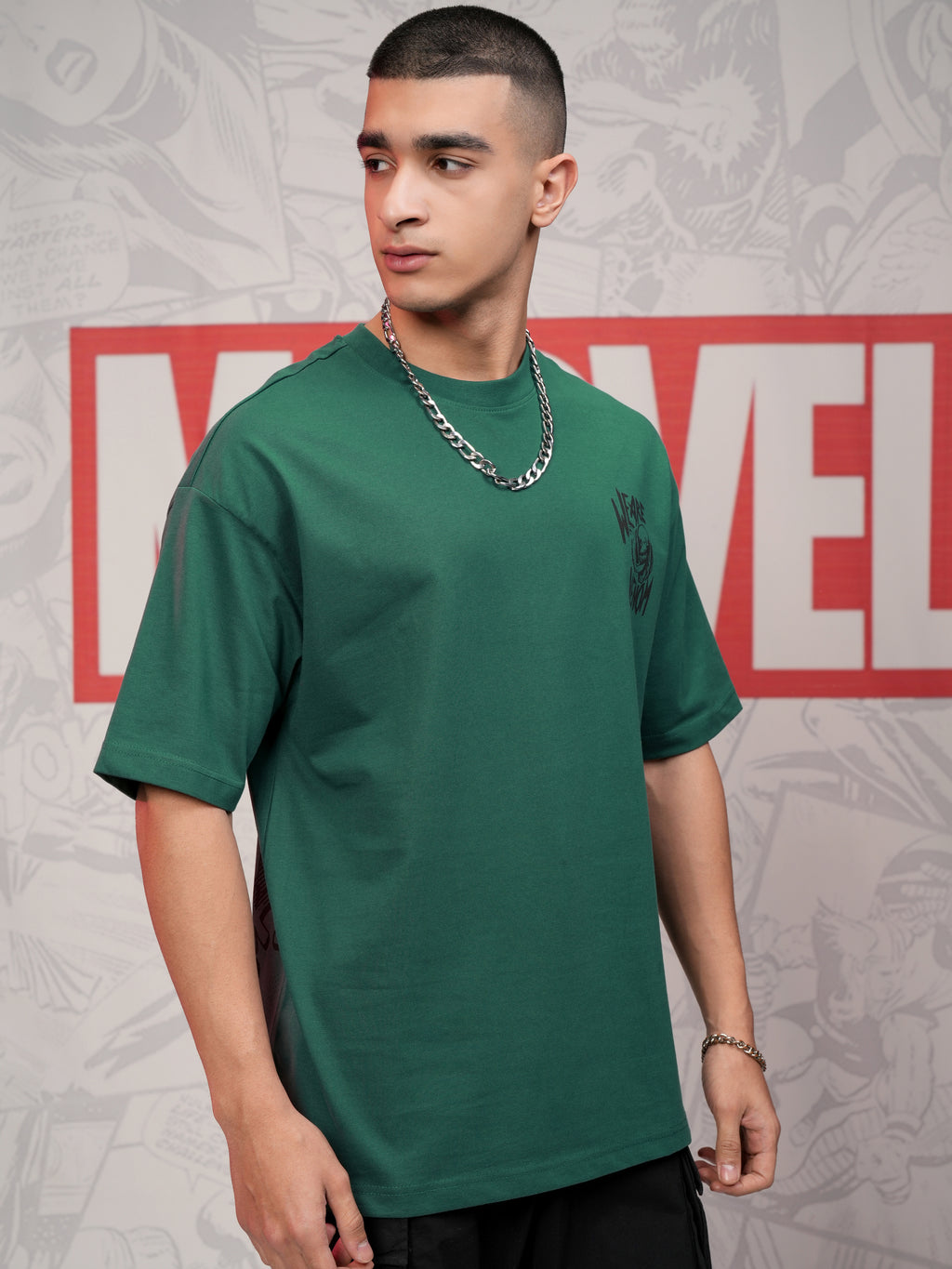 Marvel By Highlander Men Green Venom Printed Round Neck T-Shirt - Green - Image 6